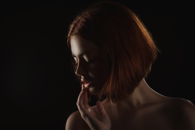 Woman in the night sky